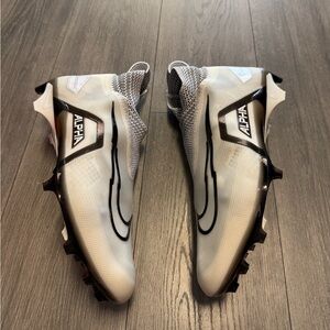 Nike Alpha Menace Elite 3 Ghost White Football Cleats Men Sz 15 W DH1350-100 New